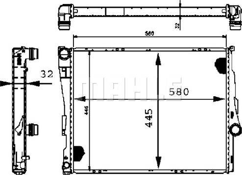 Wilmink Group WG2183631 - Радиатор, охлаждане на двигателя vvparts.bg