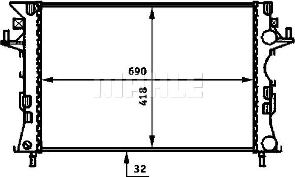 Wilmink Group WG2183638 - Радиатор, охлаждане на двигателя vvparts.bg