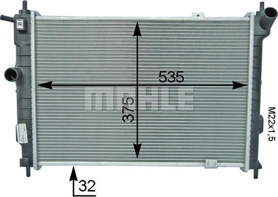 Wilmink Group WG2183620 - Радиатор, охлаждане на двигателя vvparts.bg