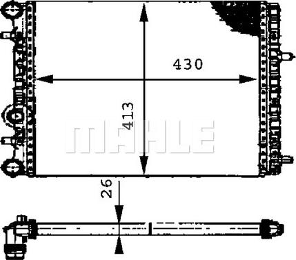 Wilmink Group WG2183628 - Радиатор, охлаждане на двигателя vvparts.bg