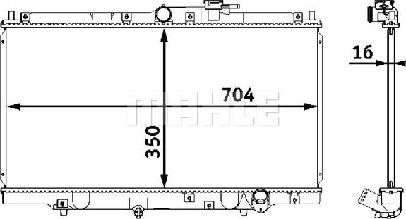 Wilmink Group WG2183048 - Радиатор, охлаждане на двигателя vvparts.bg