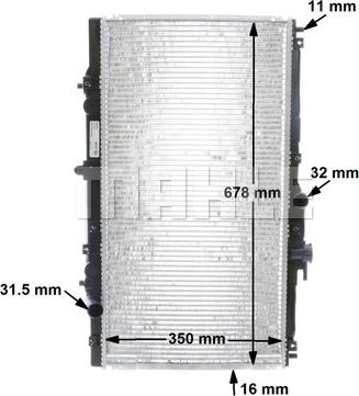 Wilmink Group WG2183048 - Радиатор, охлаждане на двигателя vvparts.bg