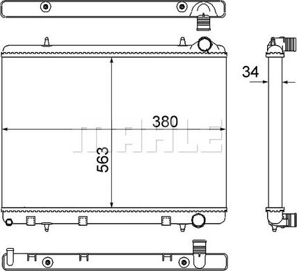 Wilmink Group WG2183050 - Радиатор, охлаждане на двигателя vvparts.bg