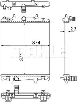 Wilmink Group WG2183052 - Радиатор, охлаждане на двигателя vvparts.bg