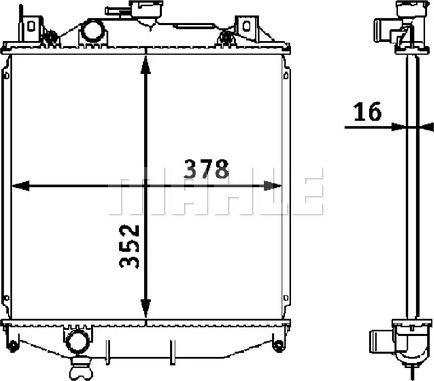 Wilmink Group WG2183035 - Радиатор, охлаждане на двигателя vvparts.bg