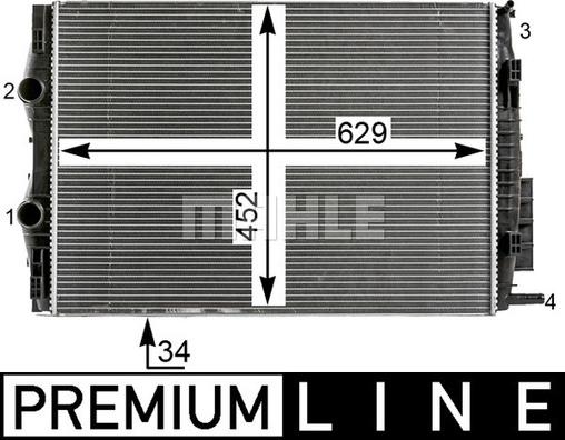 Wilmink Group WG2183162 - Радиатор, охлаждане на двигателя vvparts.bg