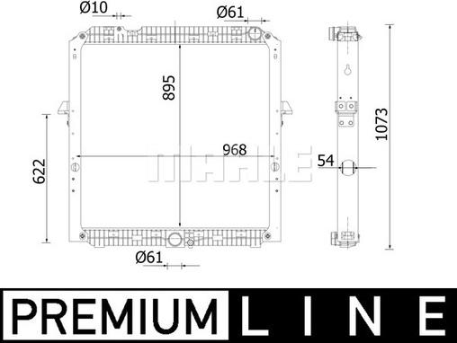 Wilmink Group WG2183179 - Радиатор, охлаждане на двигателя vvparts.bg