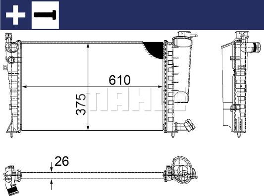 Wilmink Group WG2183173 - Радиатор, охлаждане на двигателя vvparts.bg