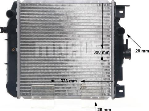 Wilmink Group WG2183858 - Радиатор, охлаждане на двигателя vvparts.bg