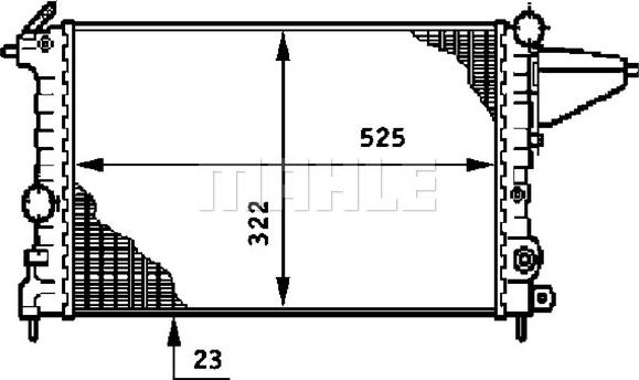 Wilmink Group WG2183802 - Радиатор, охлаждане на двигателя vvparts.bg