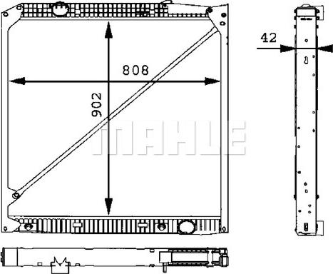 Wilmink Group WG2183877 - Радиатор, охлаждане на двигателя vvparts.bg