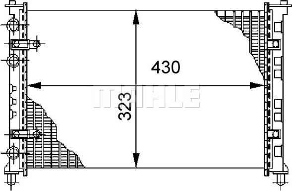 Wilmink Group WG2183392 - Радиатор, охлаждане на двигателя vvparts.bg