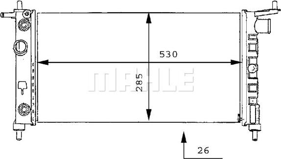 Wilmink Group WG2183387 - Радиатор, охлаждане на двигателя vvparts.bg