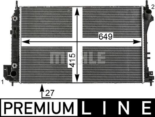 Wilmink Group WG2183374 - Радиатор, охлаждане на двигателя vvparts.bg