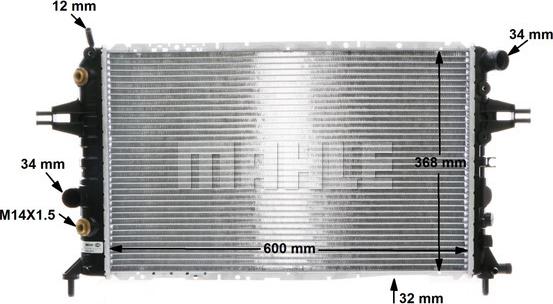 Wilmink Group WG2183244 - Радиатор, охлаждане на двигателя vvparts.bg