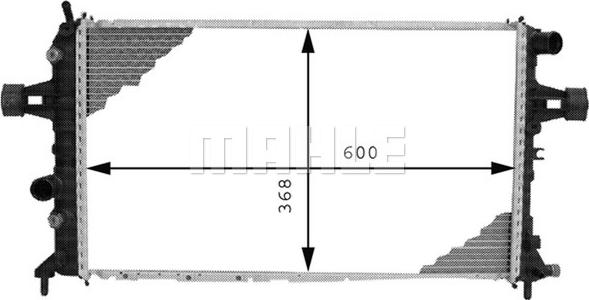 Wilmink Group WG2183243 - Радиатор, охлаждане на двигателя vvparts.bg