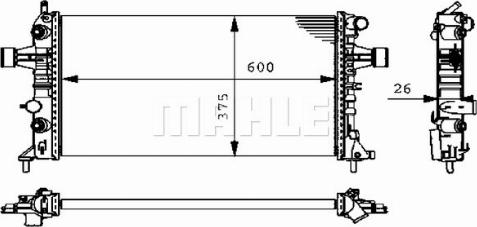 Wilmink Group WG2183232 - Радиатор, охлаждане на двигателя vvparts.bg