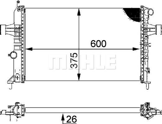 Wilmink Group WG2183224 - Радиатор, охлаждане на двигателя vvparts.bg