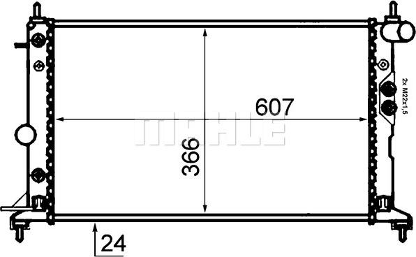 Wilmink Group WG2183755 - Радиатор, охлаждане на двигателя vvparts.bg