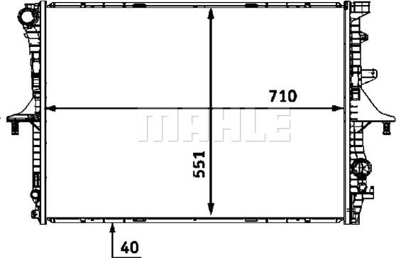 Wilmink Group WG2183763 - Радиатор, охлаждане на двигателя vvparts.bg