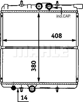 Wilmink Group WG2183715 - Радиатор, охлаждане на двигателя vvparts.bg