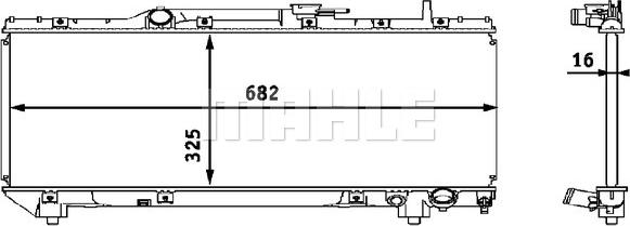 Wilmink Group WG2183725 - Радиатор, охлаждане на двигателя vvparts.bg