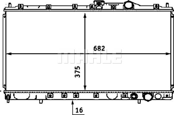 Wilmink Group WG2183727 - Радиатор, охлаждане на двигателя vvparts.bg