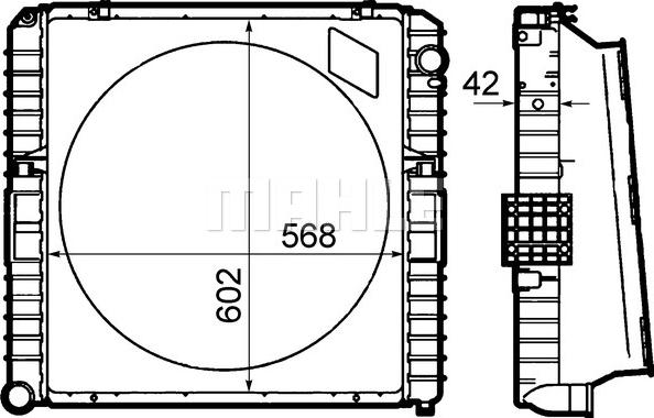 Wilmink Group WG2182947 - Радиатор, охлаждане на двигателя vvparts.bg