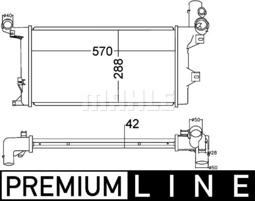 Wilmink Group WG2182460 - Радиатор, охлаждане на двигателя vvparts.bg