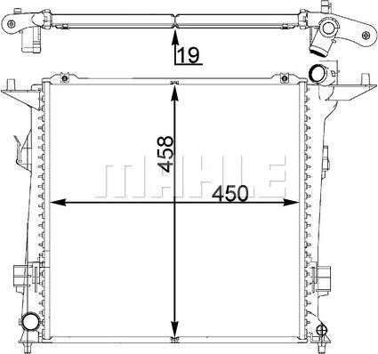 Wilmink Group WG2182593 - Радиатор, охлаждане на двигателя vvparts.bg