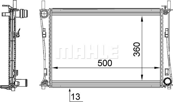 Wilmink Group WG2182565 - Радиатор, охлаждане на двигателя vvparts.bg