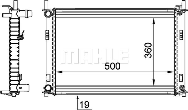 Wilmink Group WG2182563 - Радиатор, охлаждане на двигателя vvparts.bg