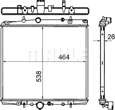 Wilmink Group WG2182629 - Радиатор, охлаждане на двигателя vvparts.bg