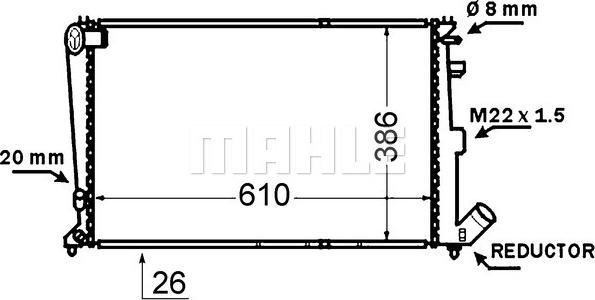 Wilmink Group WG2182623 - Радиатор, охлаждане на двигателя vvparts.bg