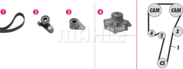 Wilmink Group WG2182192 - Водна помпа+ к-кт ангренажен ремък vvparts.bg