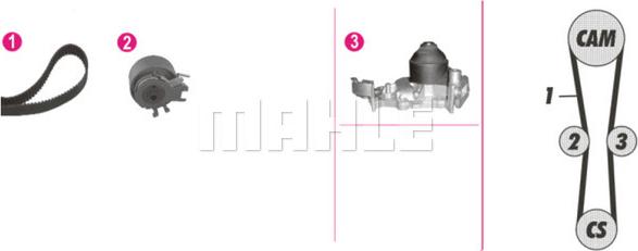 Wilmink Group WG2182159 - Водна помпа+ к-кт ангренажен ремък vvparts.bg