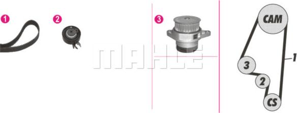 Wilmink Group WG2182183 - Водна помпа+ к-кт ангренажен ремък vvparts.bg