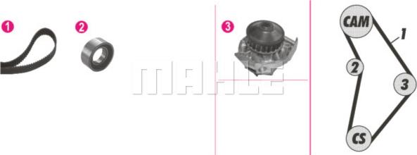 Wilmink Group WG2182130 - Водна помпа+ к-кт ангренажен ремък vvparts.bg