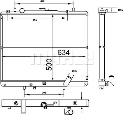 Wilmink Group WG2182862 - Радиатор, охлаждане на двигателя vvparts.bg