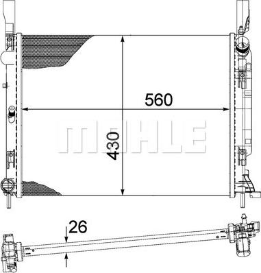 Wilmink Group WG2182393 - Радиатор, охлаждане на двигателя vvparts.bg