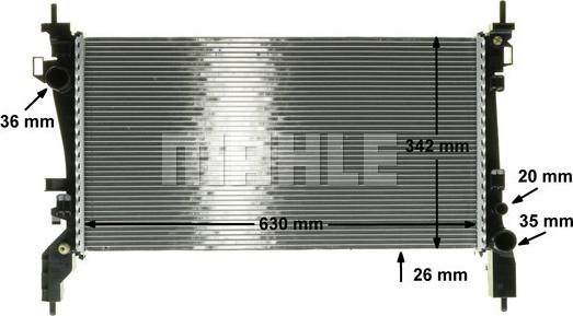 Wilmink Group WG2182350 - Радиатор, охлаждане на двигателя vvparts.bg