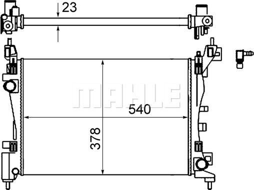 Wilmink Group WG2182353 - Радиатор, охлаждане на двигателя vvparts.bg