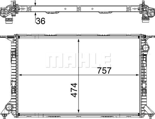 Wilmink Group WG2182363 - Радиатор, охлаждане на двигателя vvparts.bg