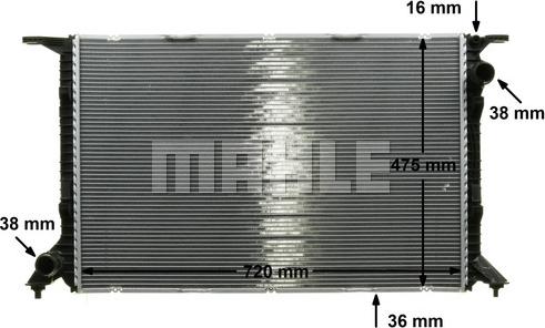 Wilmink Group WG2182362 - Радиатор, охлаждане на двигателя vvparts.bg