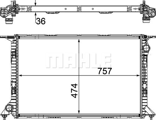 Wilmink Group WG2182362 - Радиатор, охлаждане на двигателя vvparts.bg