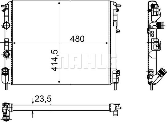 Wilmink Group WG2182381 - Радиатор, охлаждане на двигателя vvparts.bg