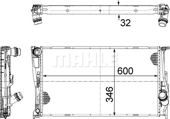 Wilmink Group WG2182298 - Радиатор, охлаждане на двигателя vvparts.bg