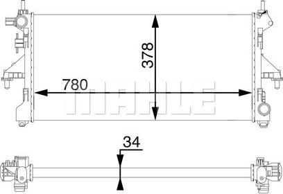 Wilmink Group WG2182256 - Радиатор, охлаждане на двигателя vvparts.bg