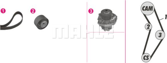 Wilmink Group WG2182220 - Водна помпа+ к-кт ангренажен ремък vvparts.bg