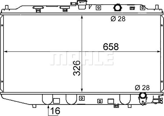 Wilmink Group WG2182766 - Радиатор, охлаждане на двигателя vvparts.bg